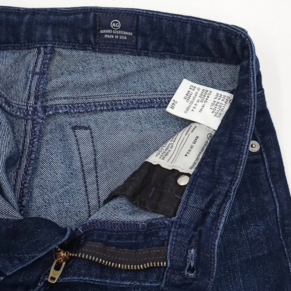 AG Adriano Goldschmied The Stilt Cigarette Leg‎ Jeans Dark Wash 24